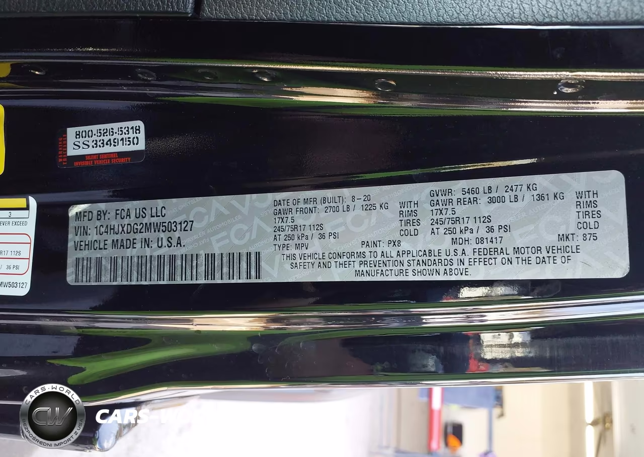 2021 Jeep Wrangler Unlimited Sport S 4X4 VIN:1C4HJXDG2MW503127 - 9