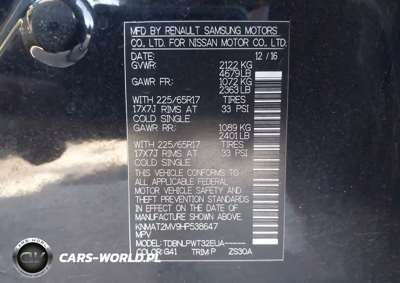 2017 Nissan Rogue S VIN:KNMAT2MV9HP538647 - 9