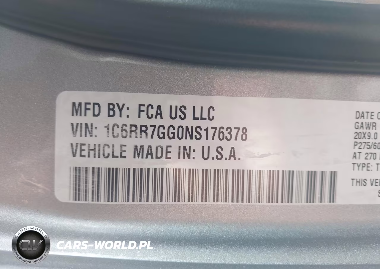 2022 Ram 1500 Classic Slt VIN:1C6RR7GG0NS176378 - 9