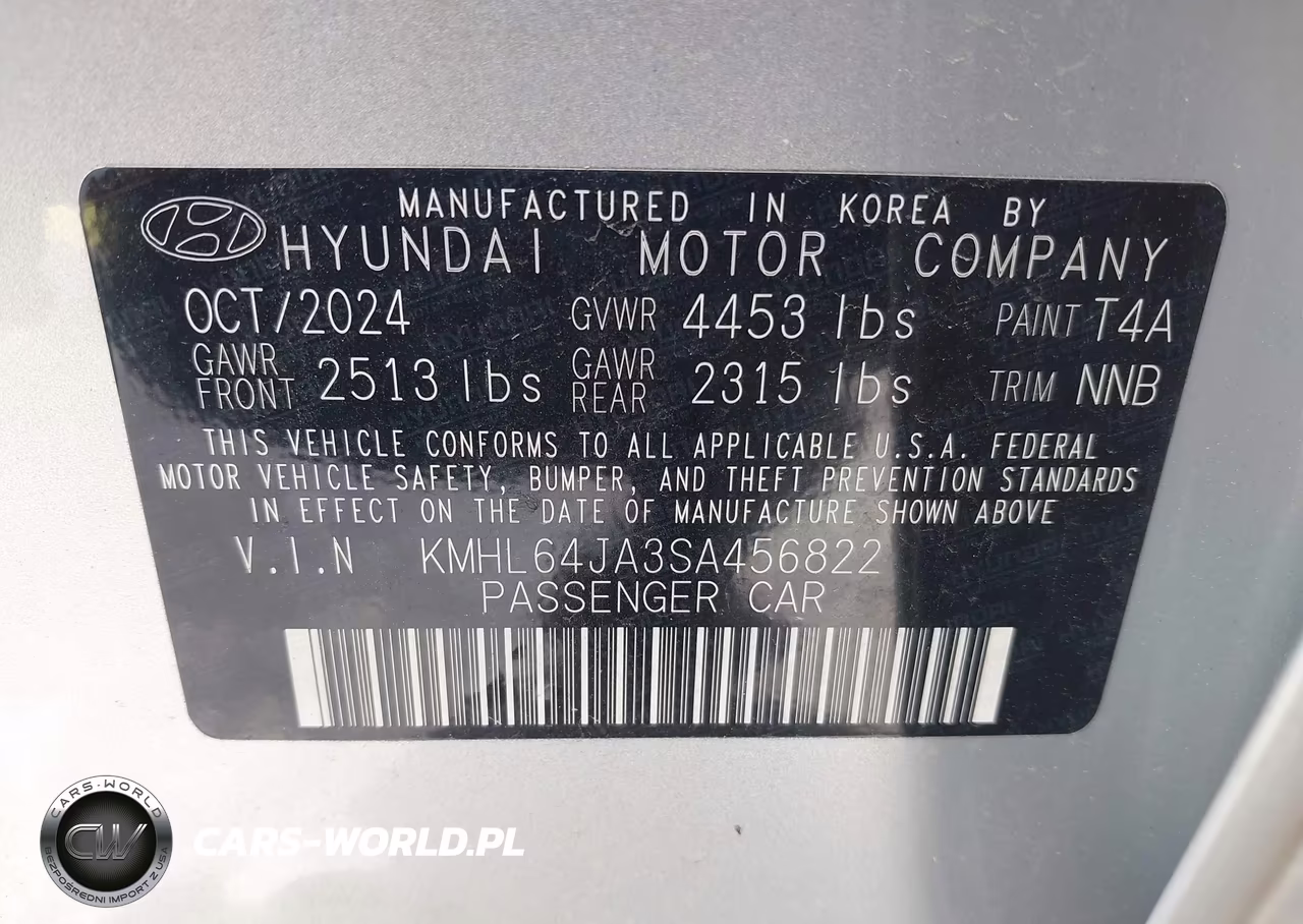 2025 Hyundai Sonata Sel VIN:KMHL64JA3SA456822 - 9