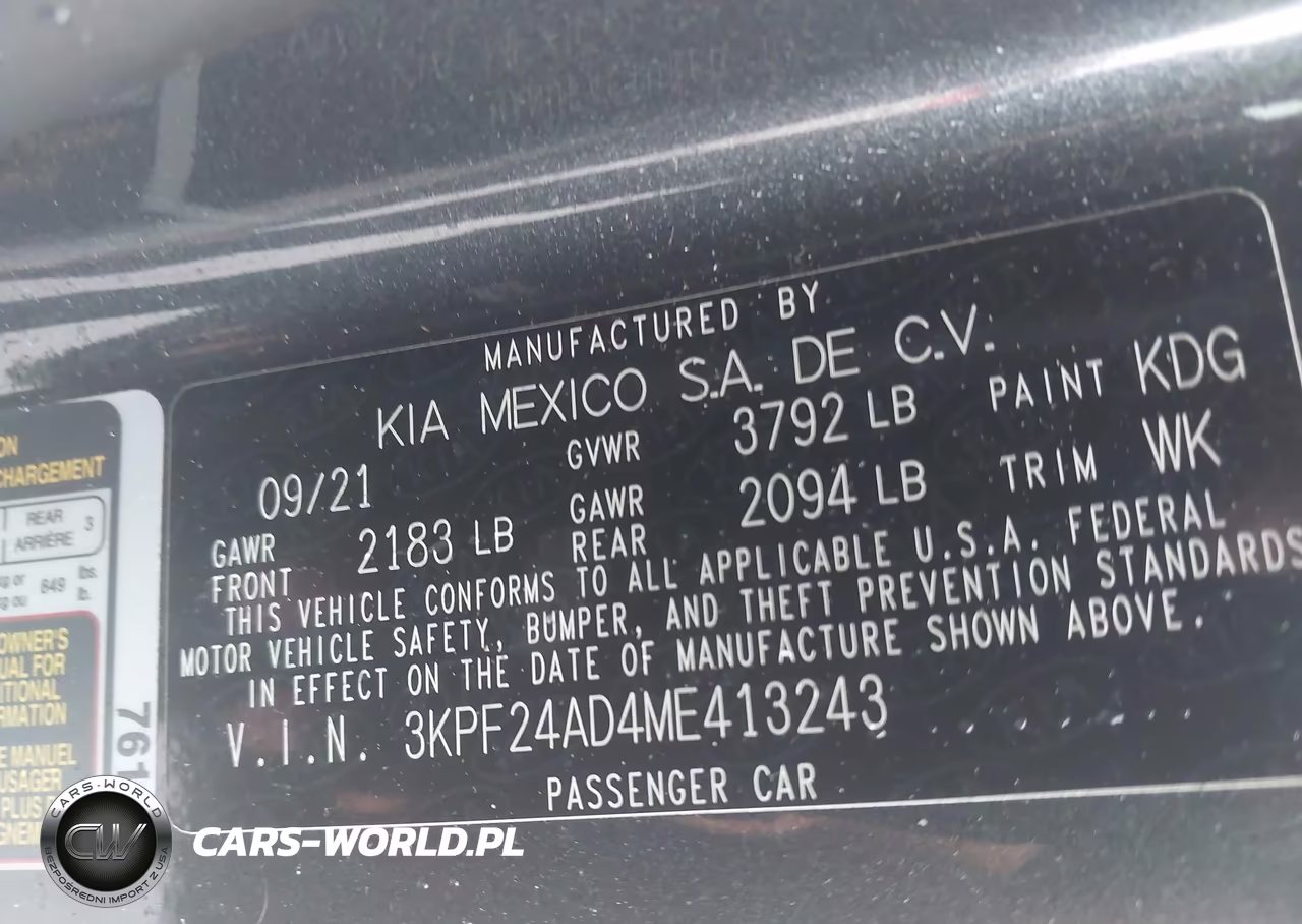 2021 Kia Forte Lxs VIN:3KPF24AD4ME413243 - 9