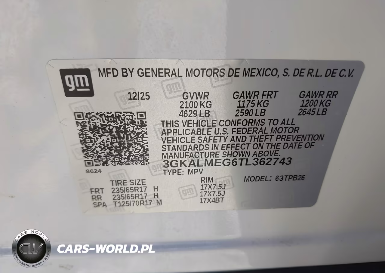 2026 GMC Terrain Elevation, Fwd VIN:3GKALMEG6TL362743 - 9