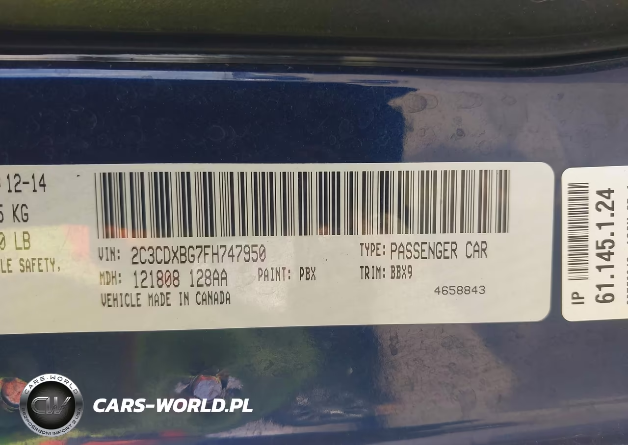 2015 Dodge Charger Se VIN:2C3CDXBG7FH747950 - 9
