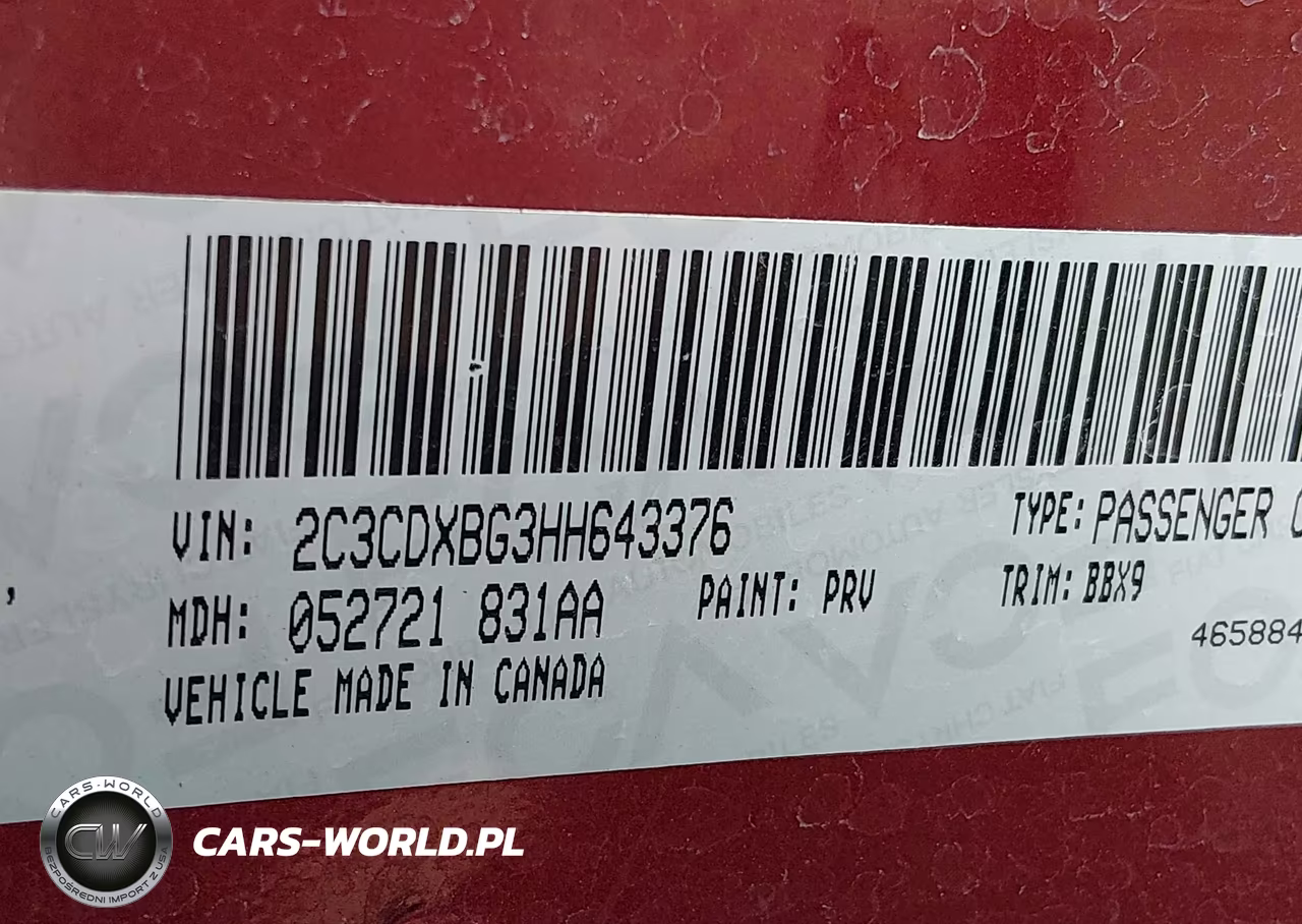 2017 Dodge Charger Se Rwd VIN:2C3CDXBG3HH643376 - 9