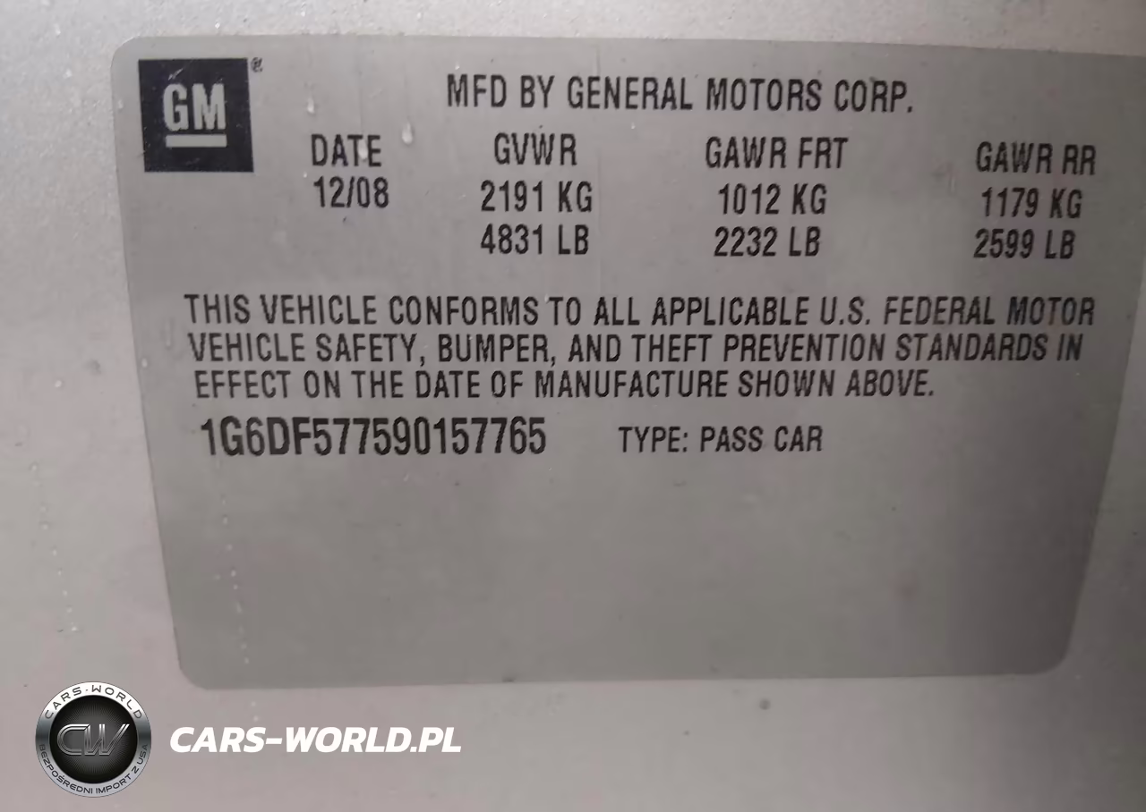 2009 Cadillac Cts Standard VIN:1G6DF577590157765 - 9