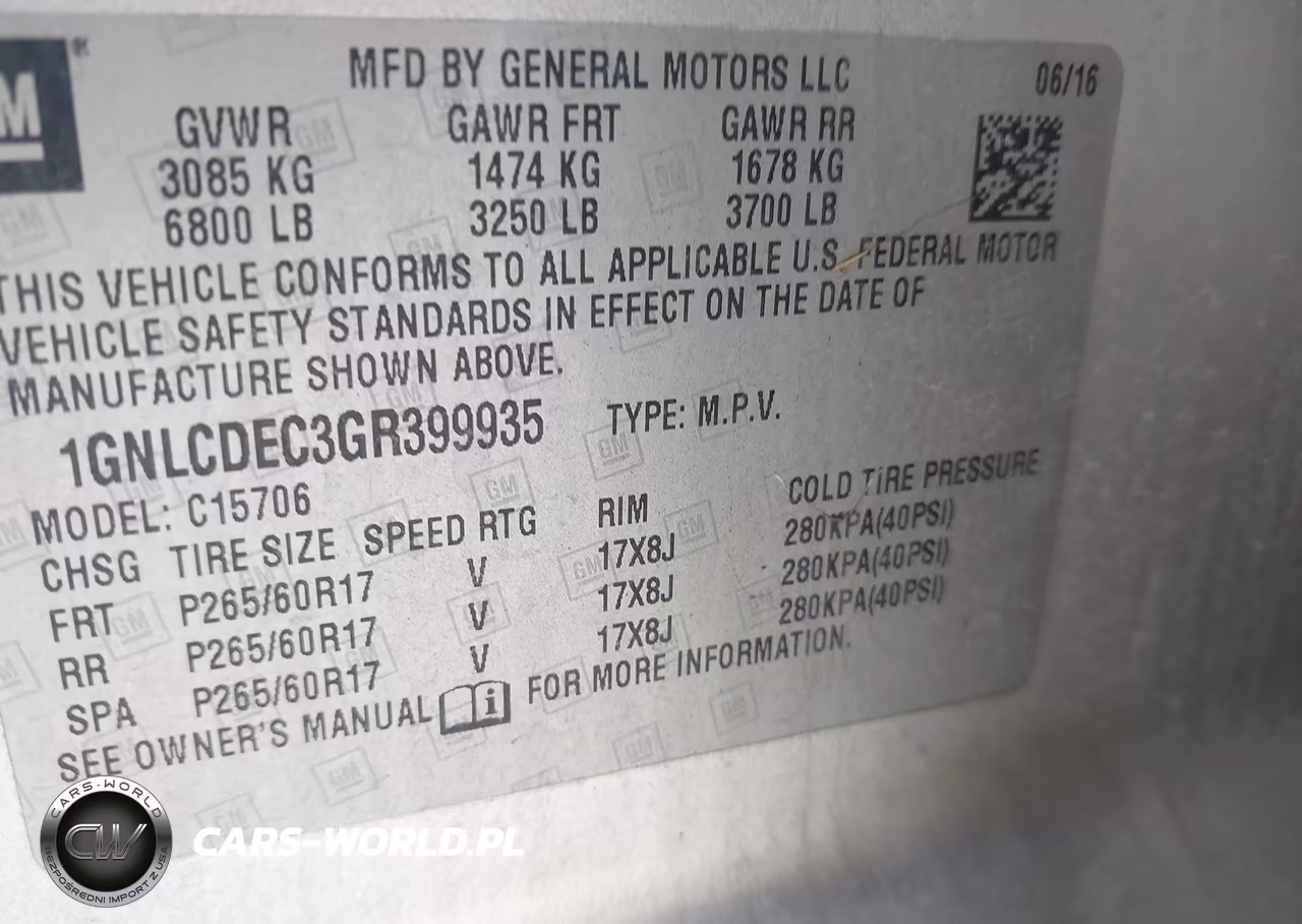 2016 Chevrolet Tahoe Commercial Fleet VIN:1GNLCDEC3GR399935 - 9