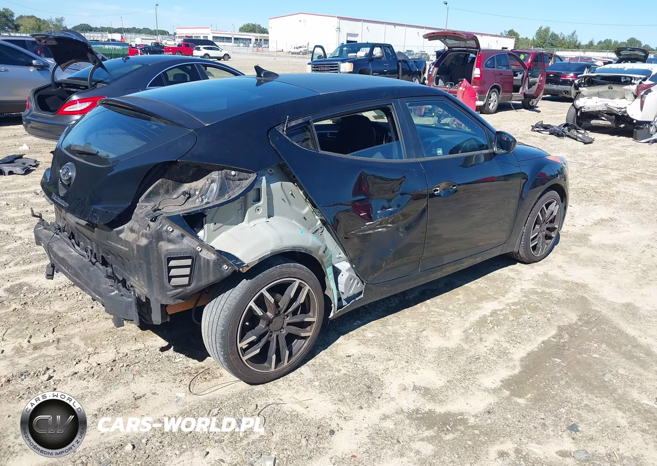 2013 Hyundai Veloster Base W-Black VIN:KMHTC6AD4DU171787 - 4