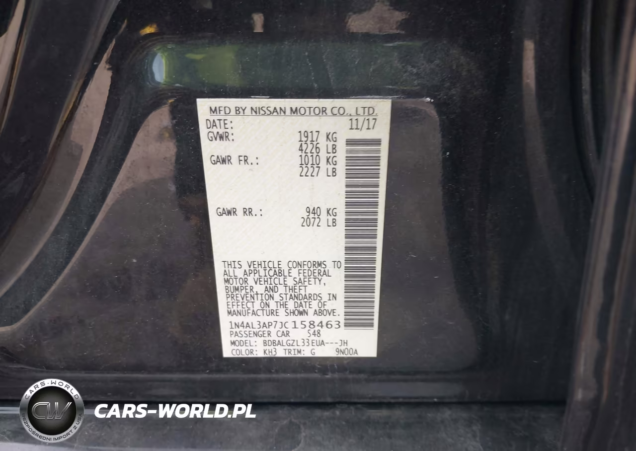 2018 Nissan Altima 2.5 S VIN:1N4AL3AP7JC158463 - 9
