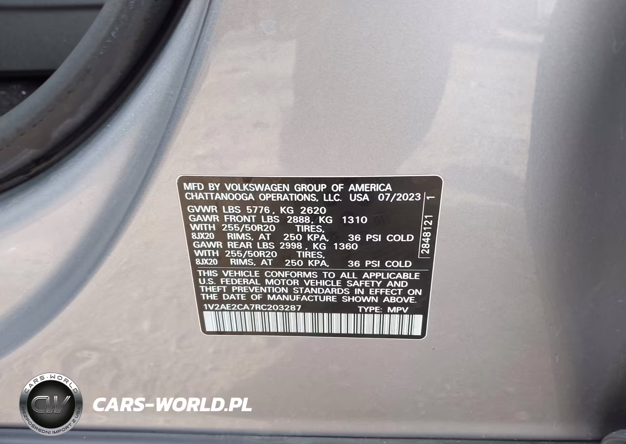 2024 Volkswagen Atlas Cross Sport 2.0T Sel R-Line VIN:1V2AE2CA7RC203287 - 9