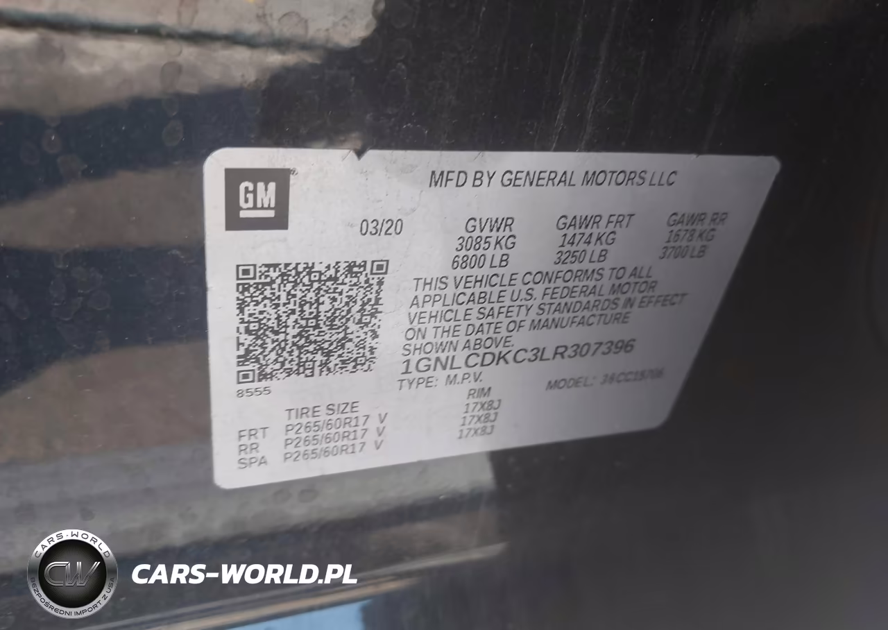 2020 Chevrolet Tahoe 2Wd Commercial Fleet VIN:1GNLCDKC3LR307396 - 9