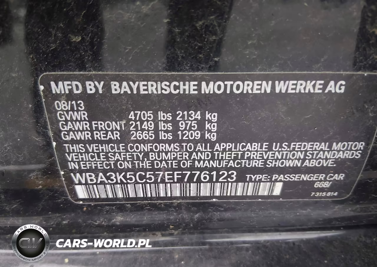 2014 BMW 328D xDrive VIN:WBA3K5C57EF776123 - 9