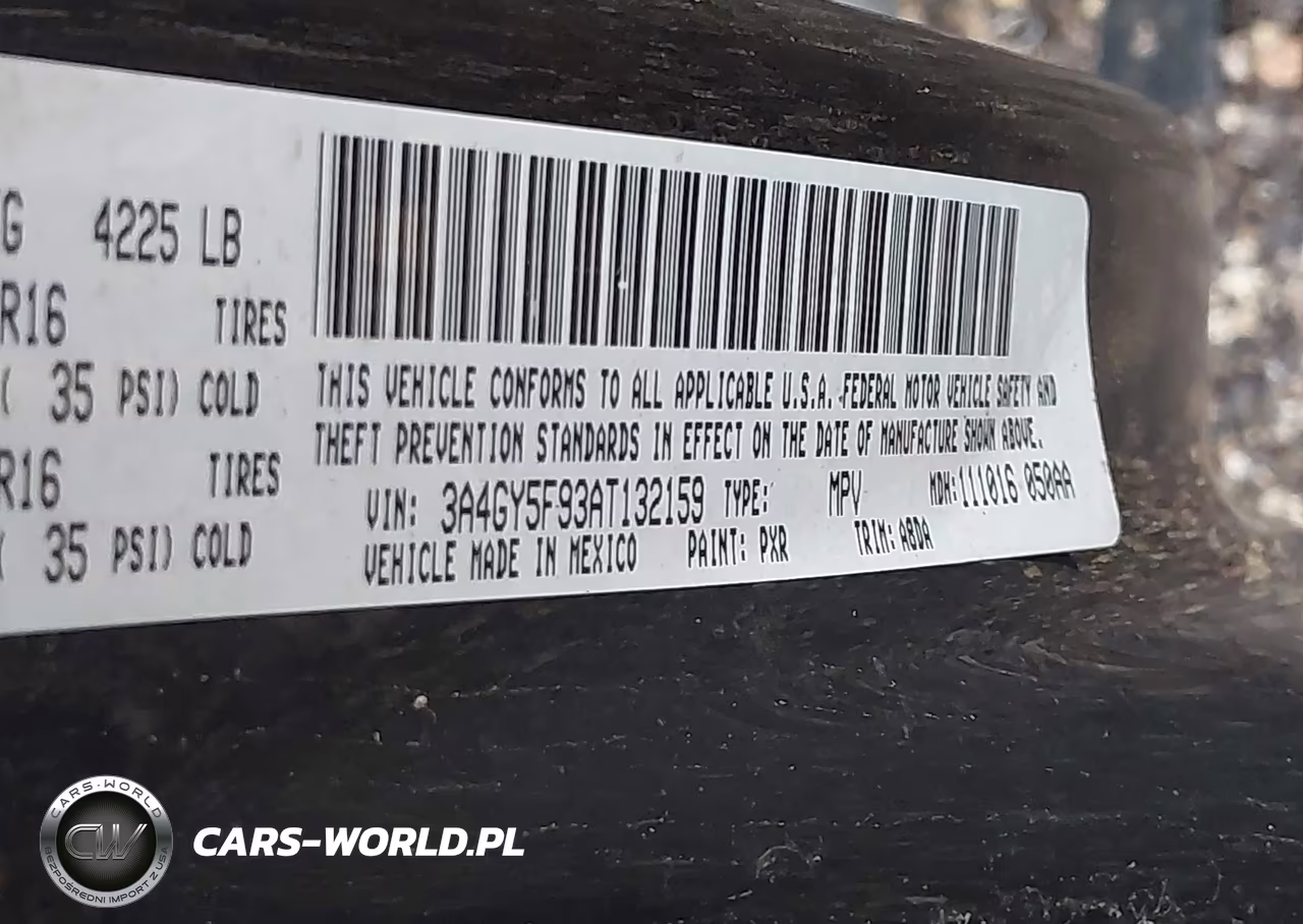 2010 Chrysler Pt Cruiser Classic VIN:3A4GY5F93AT132159 - 9