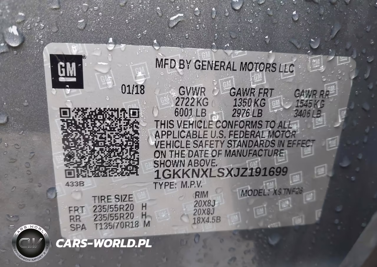 2018 GMC Acadia Denali VIN:1GKKNXLSXJZ191699 - 9