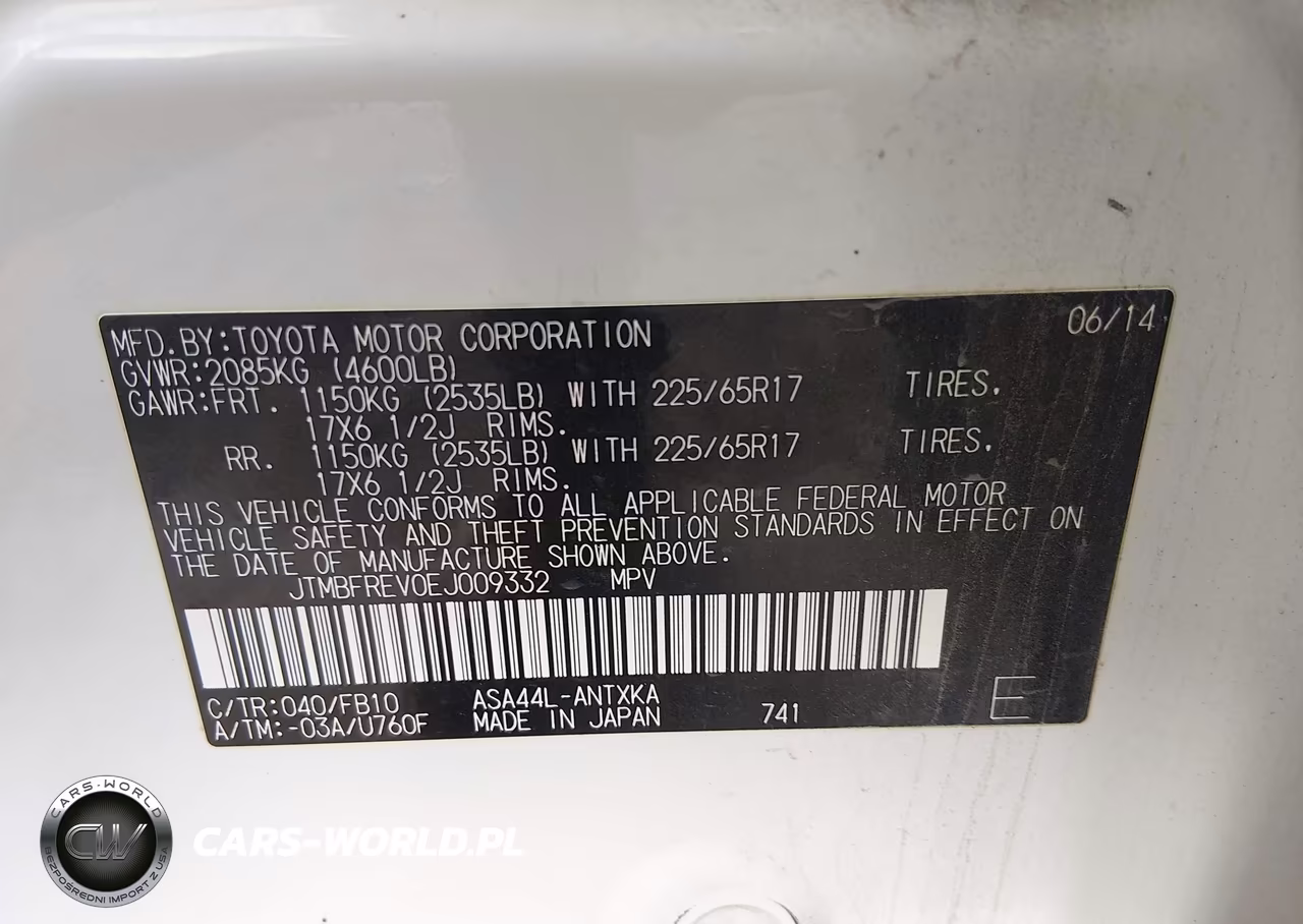 2014 Toyota Rav4 Le VIN:JTMBFREV0EJ009332 - 9