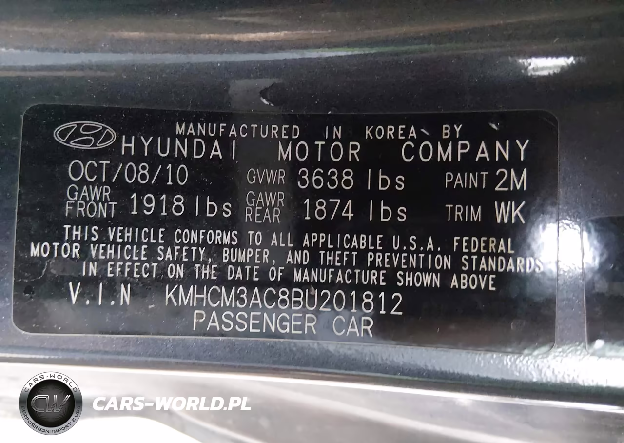 2011 Hyundai Accent Gs VIN:KMHCM3AC8BU201812 - 9