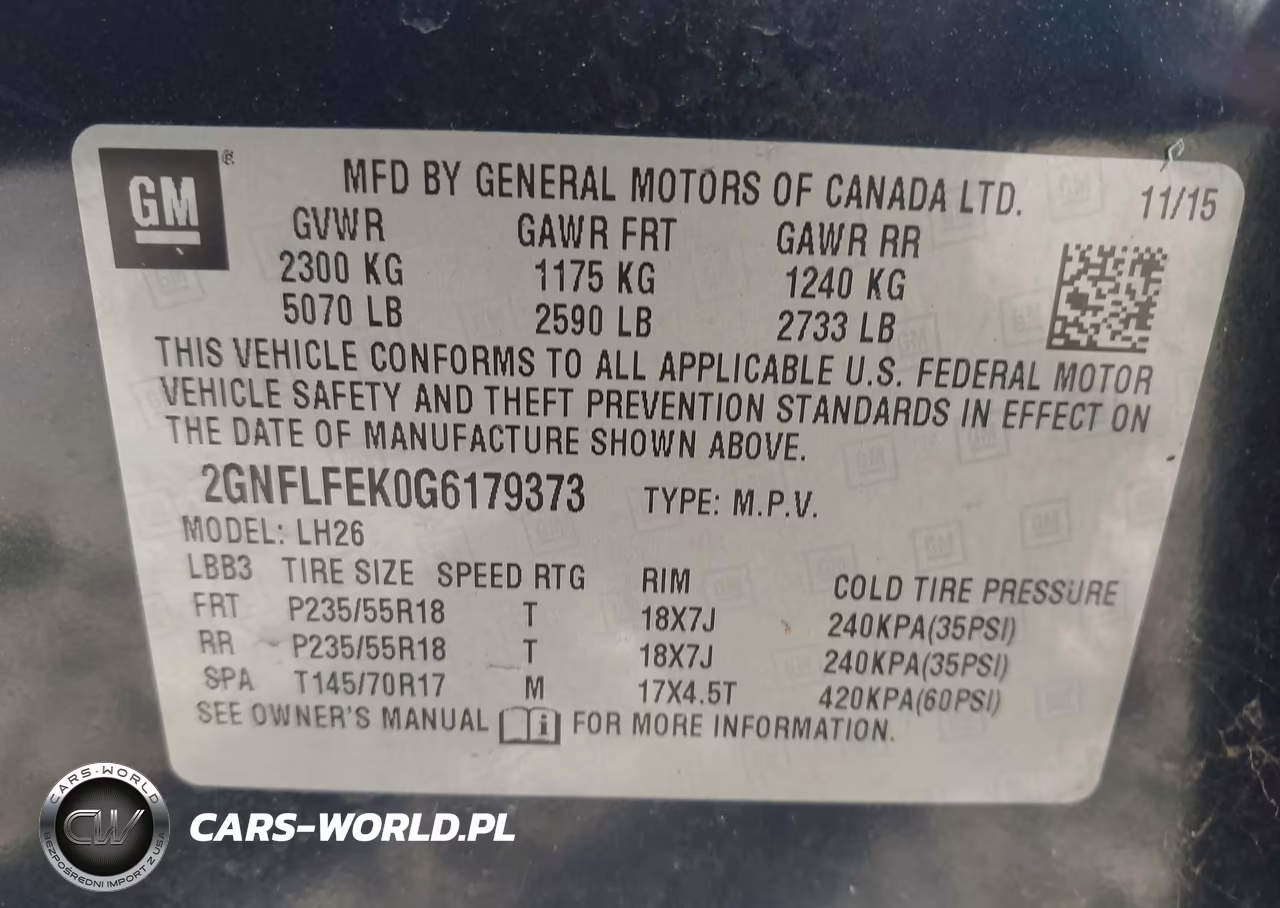 2016 Chevrolet Equinox Lt VIN:2GNFLFEK0G6179373 - 9