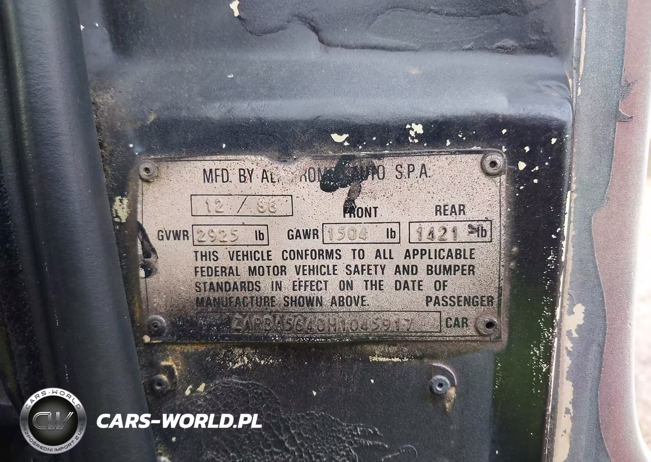 1987 Alfa Romeo Spider Graduate VIN:ZARBA5640H1045917 - 9
