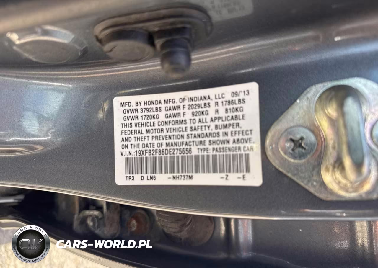 2013 Honda Civic Ex VIN:19XFB2F86DE275656 - 9