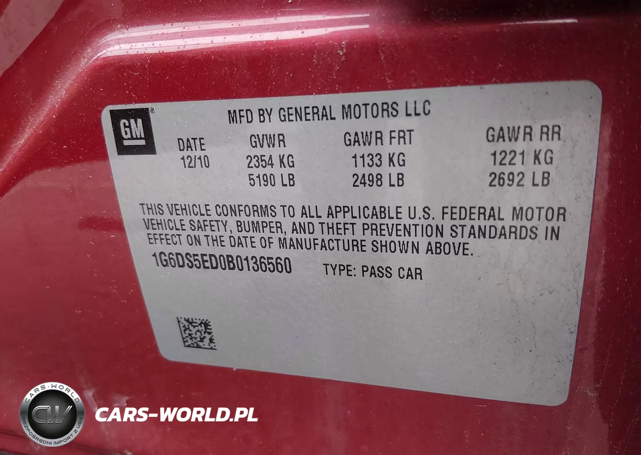2011 Cadillac Cts Premium VIN:1G6DS5ED0B0136560 - 9