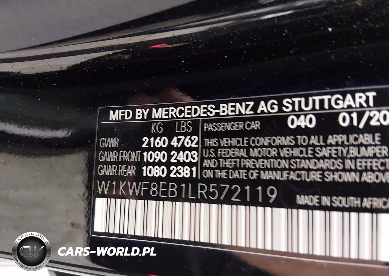 2020 Mercedes-Benz C 300 4Matic VIN:W1KWF8EB1LR572119 - 9