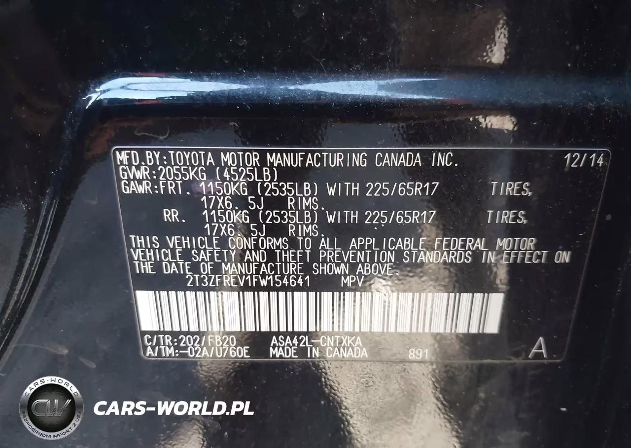2015 Toyota Rav4 Le VIN:2T3ZFREV1FW154641 - 9