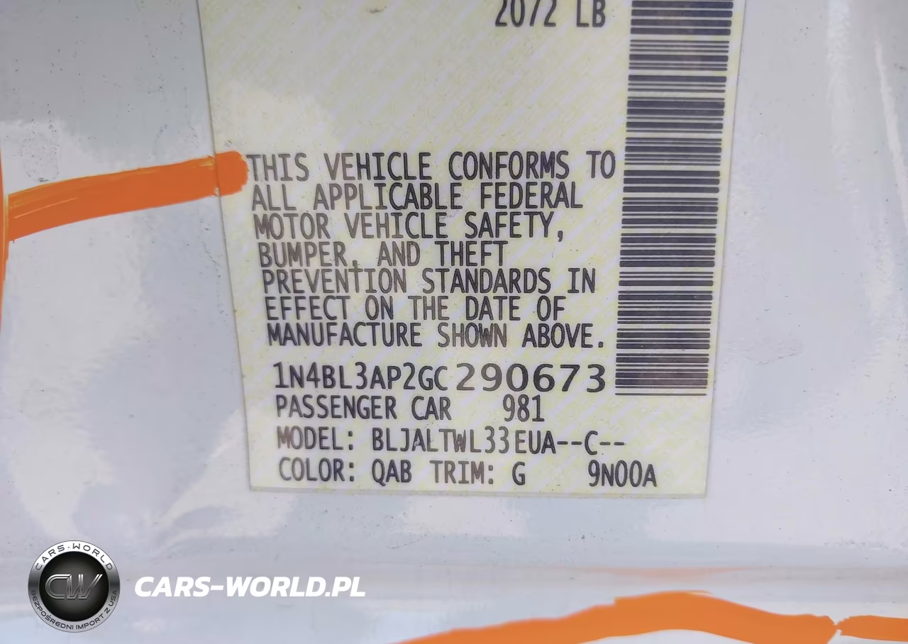 2016 Nissan Altima 3.5 Sl VIN:1N4BL3AP2GC290673 - 9