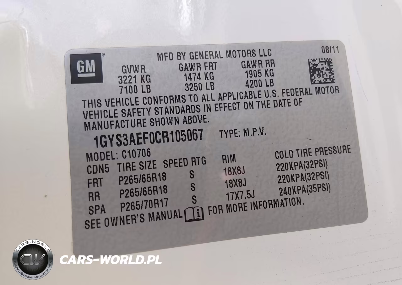 2012 Cadillac Escalade Standard VIN:1GYS3AEF0CR105067 - 9