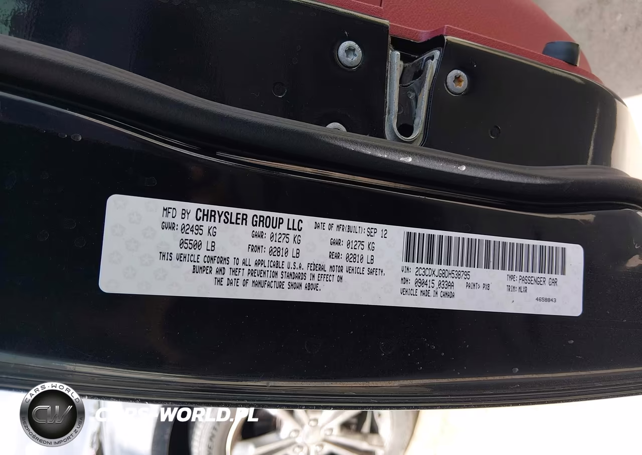 2013 Dodge Charger Sxt Plus VIN:2C3CDXJG8DH538795 - 9