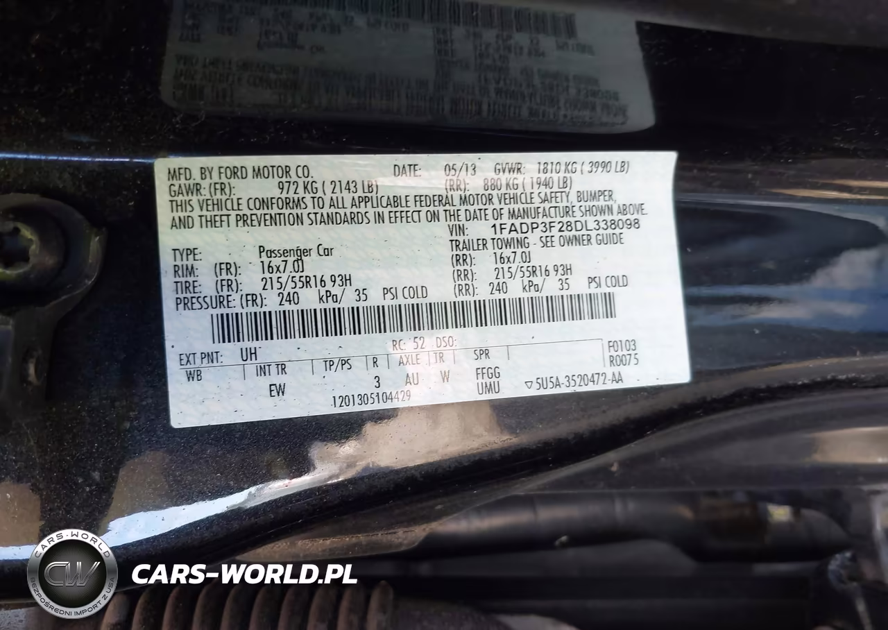 2013 Ford Focus Se VIN:1FADP3F28DL338098 - 9
