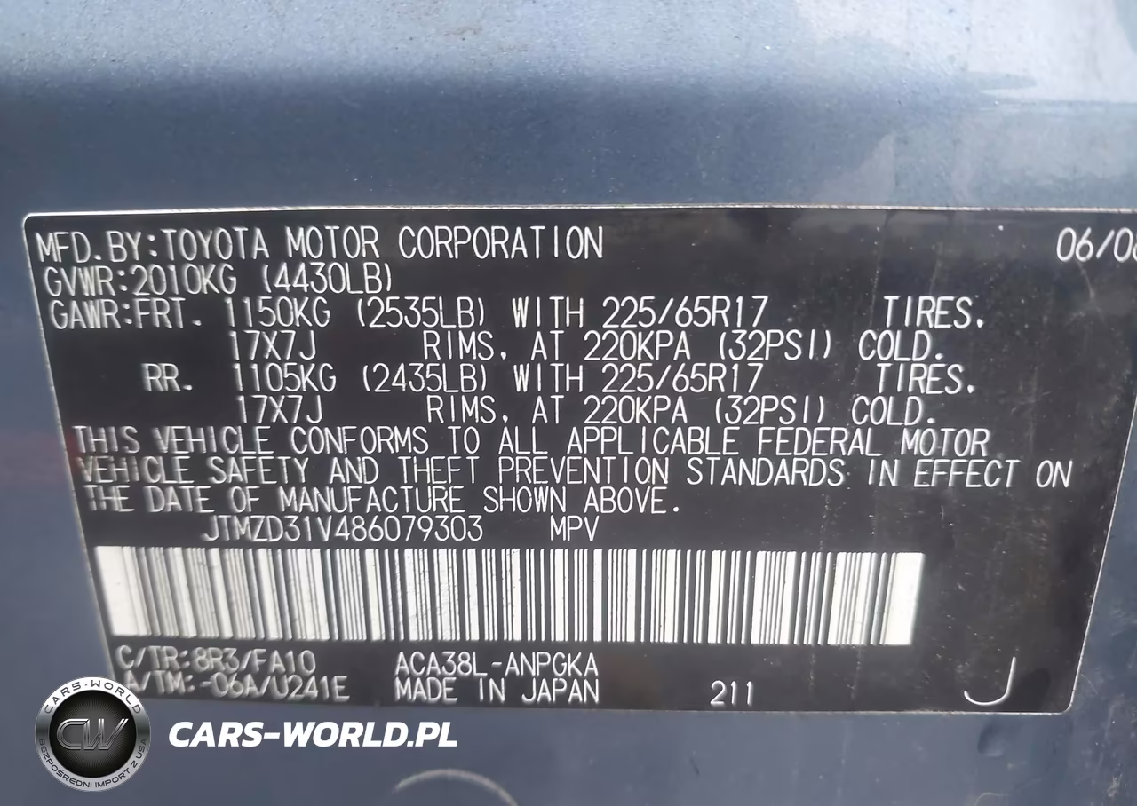 2008 Toyota Rav4 Limited VIN:JTMZD31V486079303 - 9