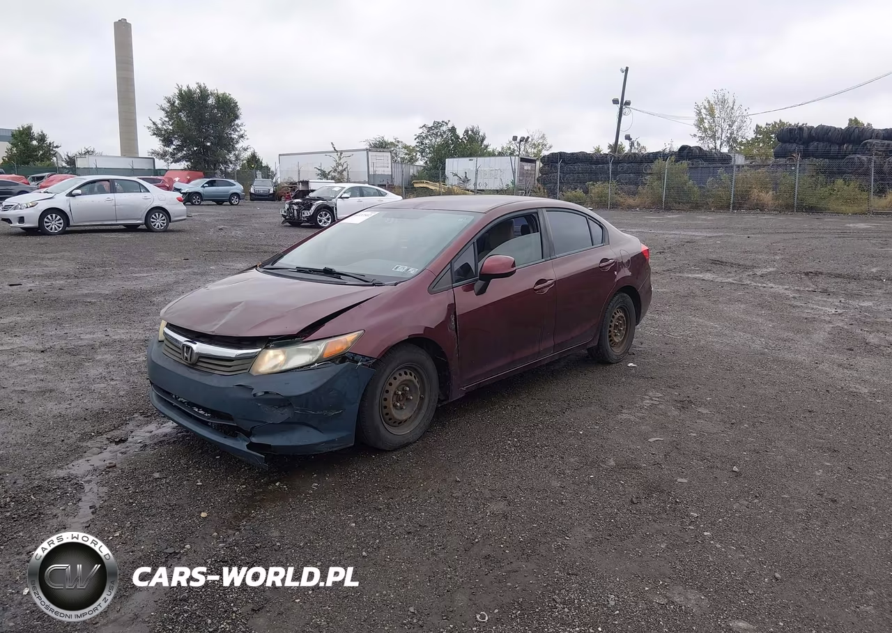 2012 Honda Civic Lx VIN:19XFB2F55CE380791 - 2