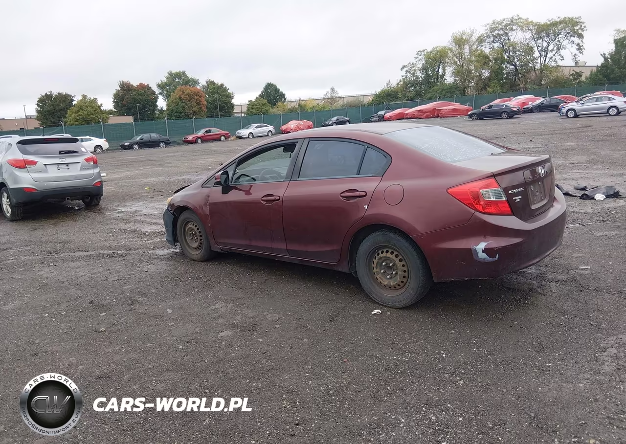 2012 Honda Civic Lx VIN:19XFB2F55CE380791 - 3