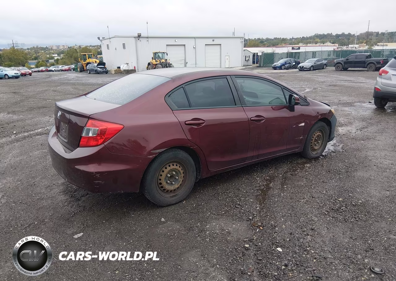 2012 Honda Civic Lx VIN:19XFB2F55CE380791 - 4