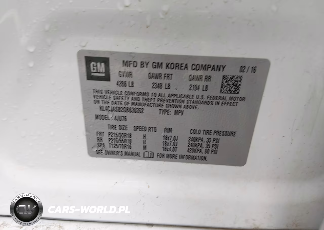 2016 Buick Encore VIN:KL4CJASB2GB630352 - 9