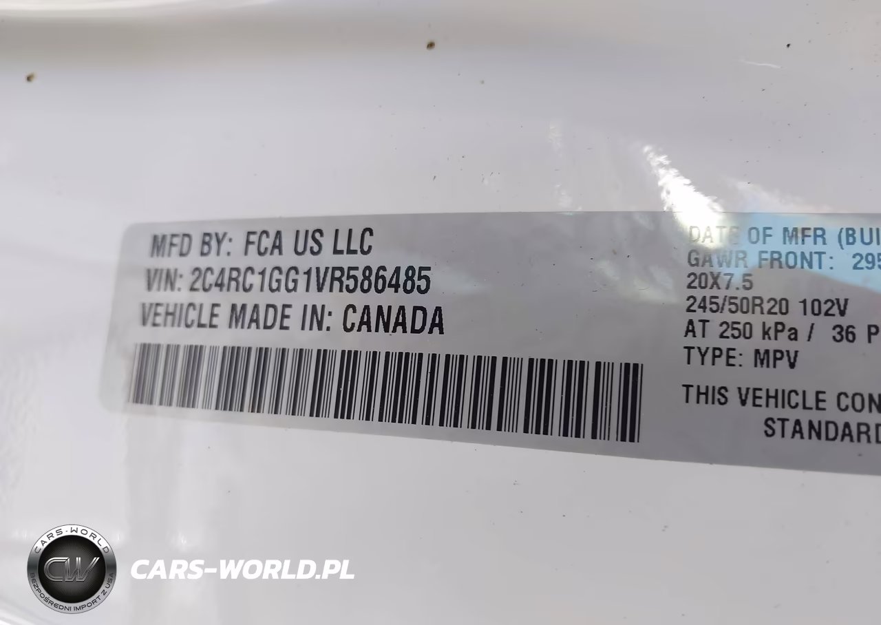 2027 Chrysler Pacifica VIN:2C4RC1GG1VR586485 - 9