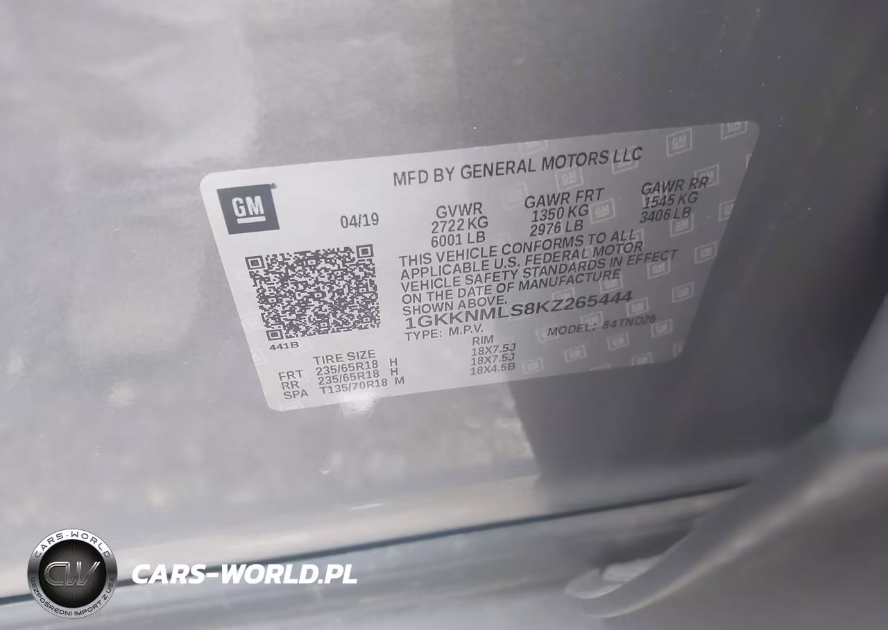 2019 GMC Acadia Slt-1 VIN:1GKKNMLS8KZ265444 - 9