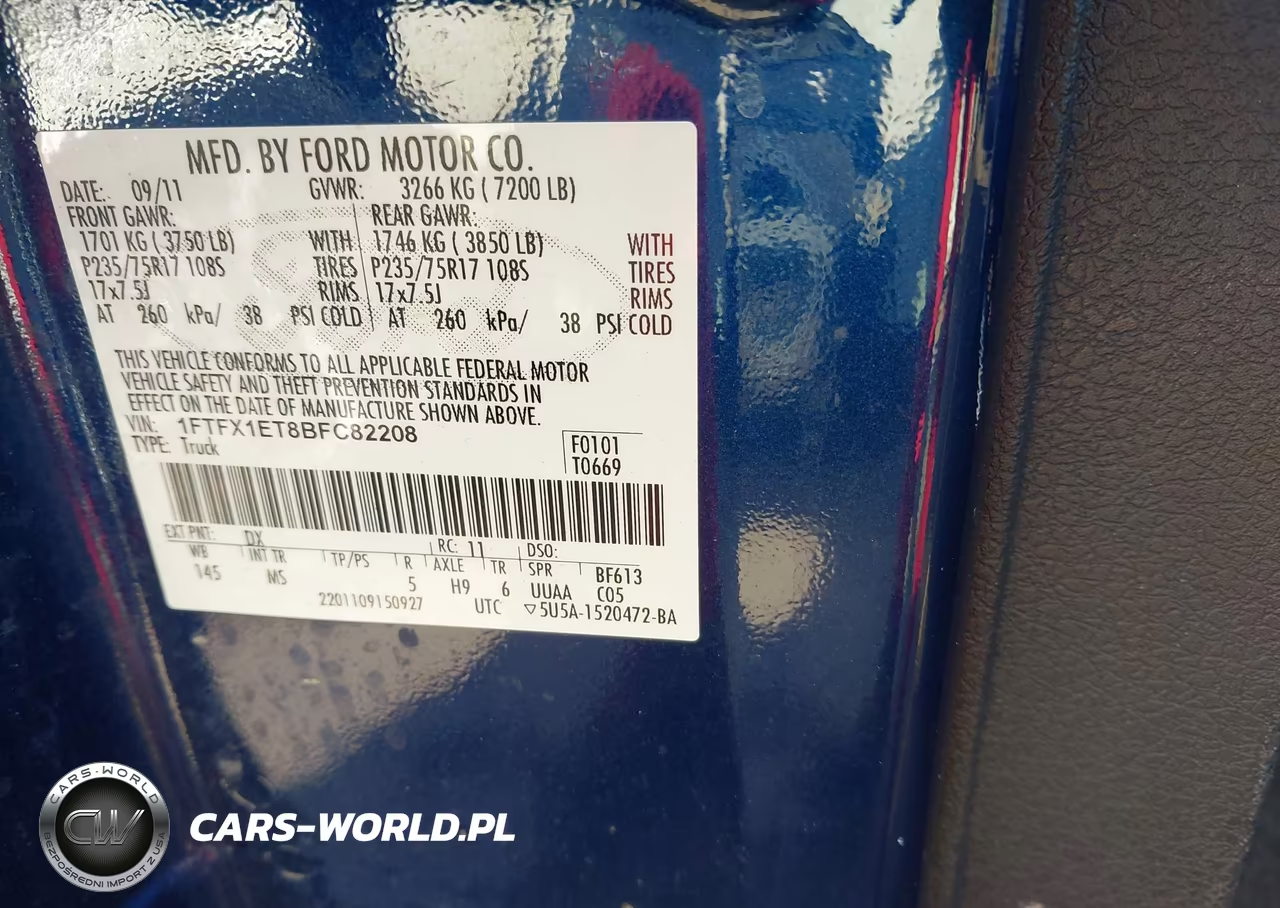 2011 Ford F-150 Xlt VIN:1FTFX1ET8BFC82208 - 9