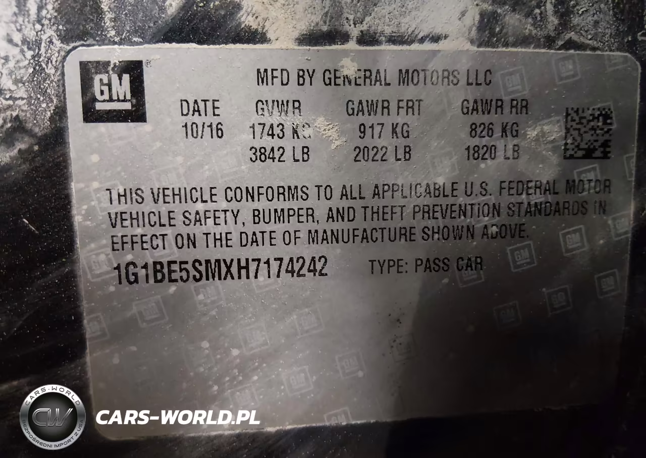 2017 Chevrolet Cruze Lt Auto VIN:1G1BE5SMXH7174242 - 9