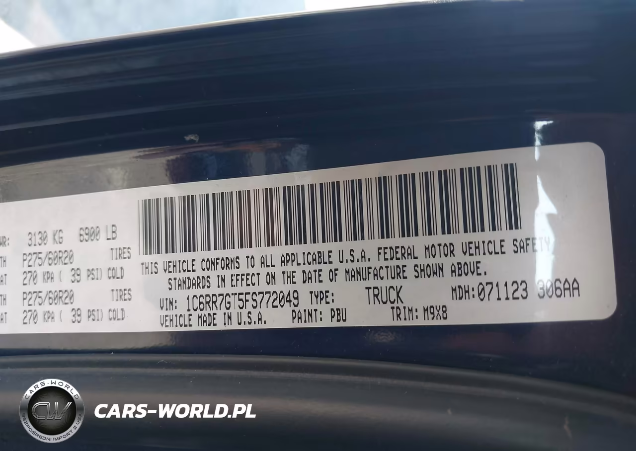 2015 Ram 1500 Big Horn VIN:1C6RR7GT5FS772049 - 9