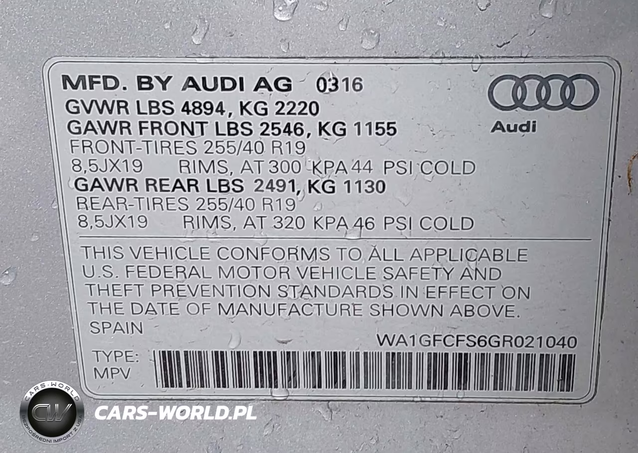 2016 Audi Q3 2.0T Premium Plus VIN:WA1GFCFS6GR021040 - 9