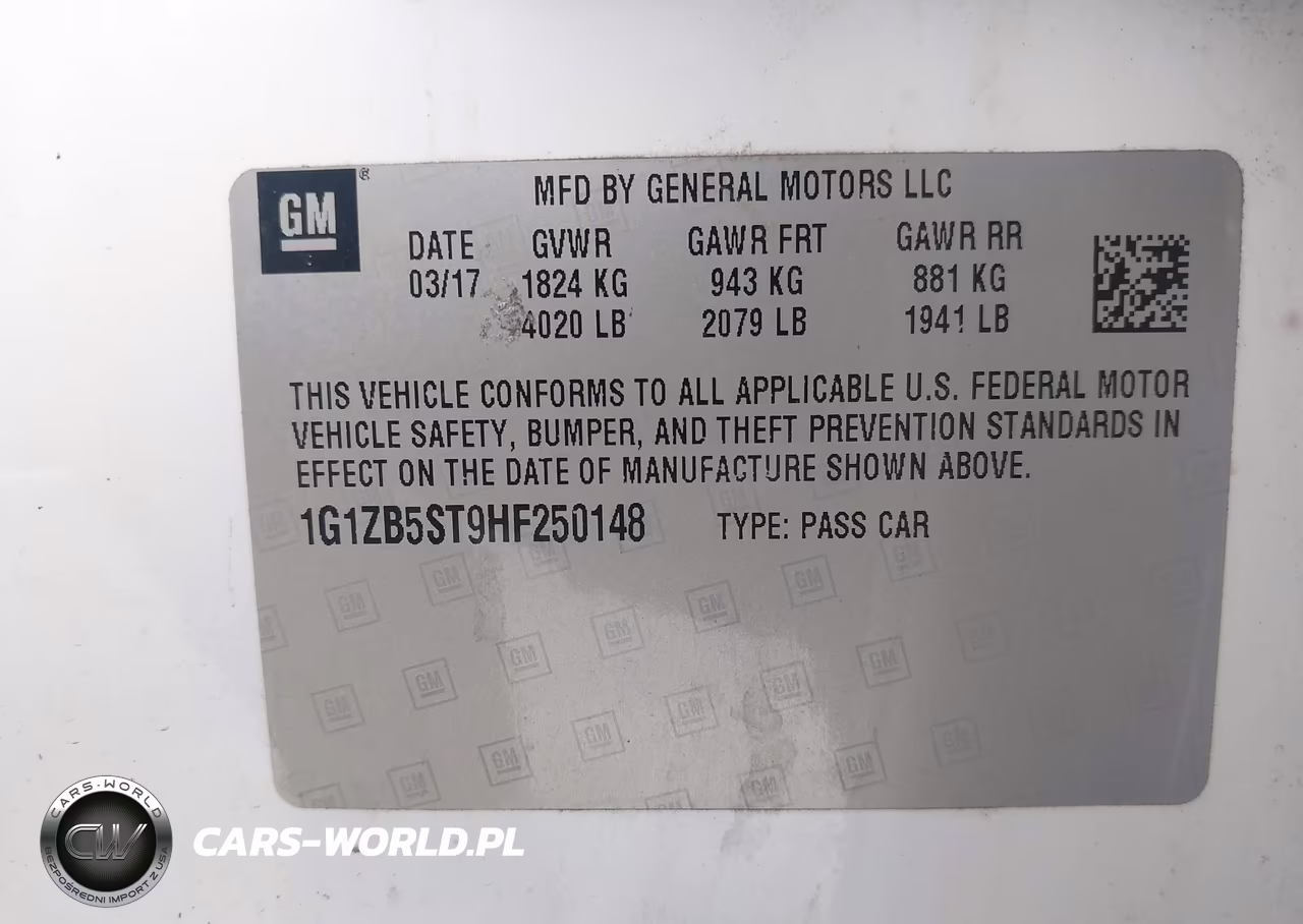 2017 Chevrolet Malibu Ls VIN:1G1ZB5ST9HF250148 - 9