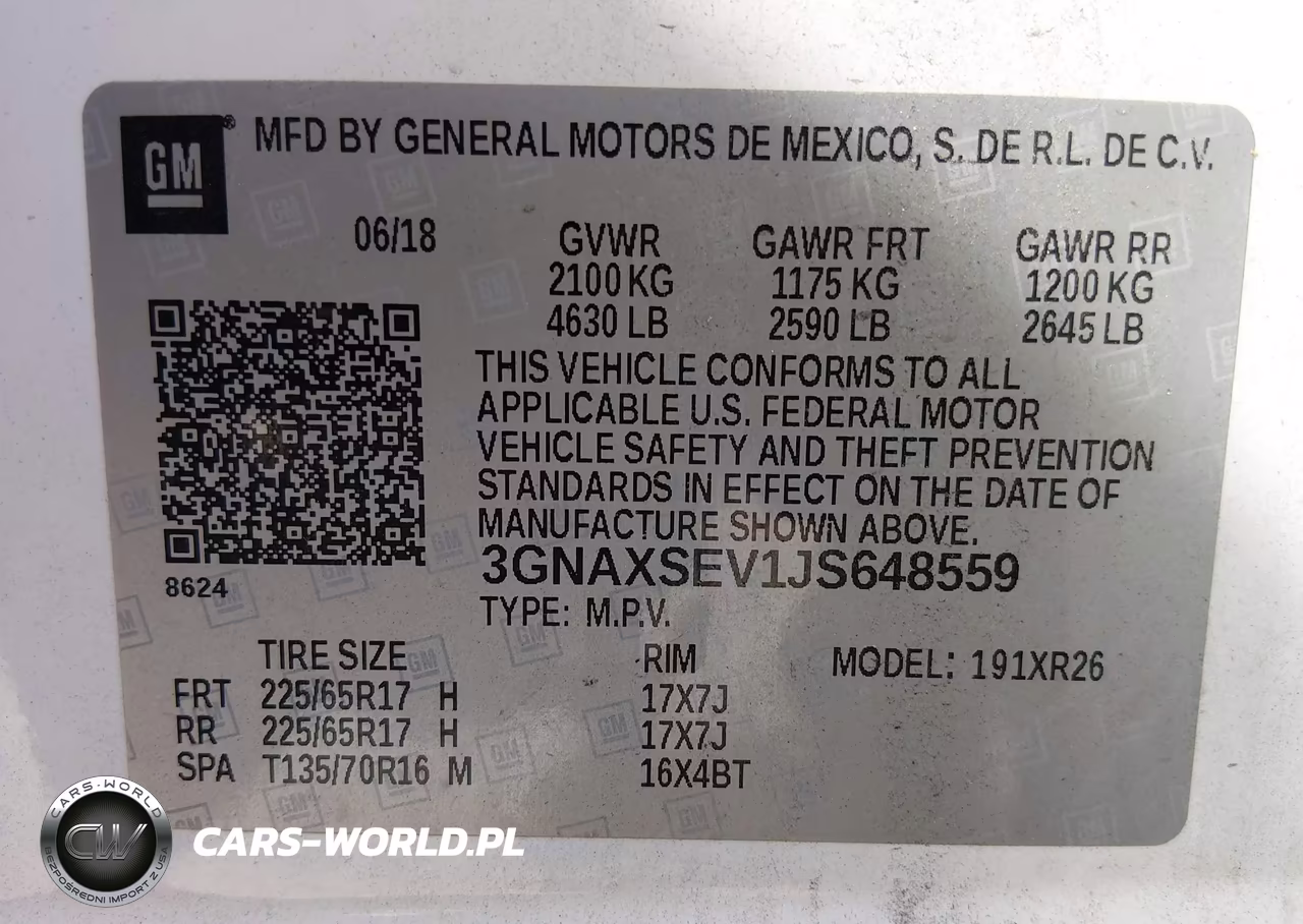 2018 Chevrolet Equinox Lt VIN:3GNAXSEV1JS648559 - 9
