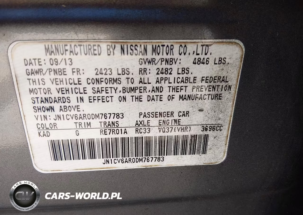 2013 Infiniti G37X VIN:JN1CV6AR0DM767783 - 9