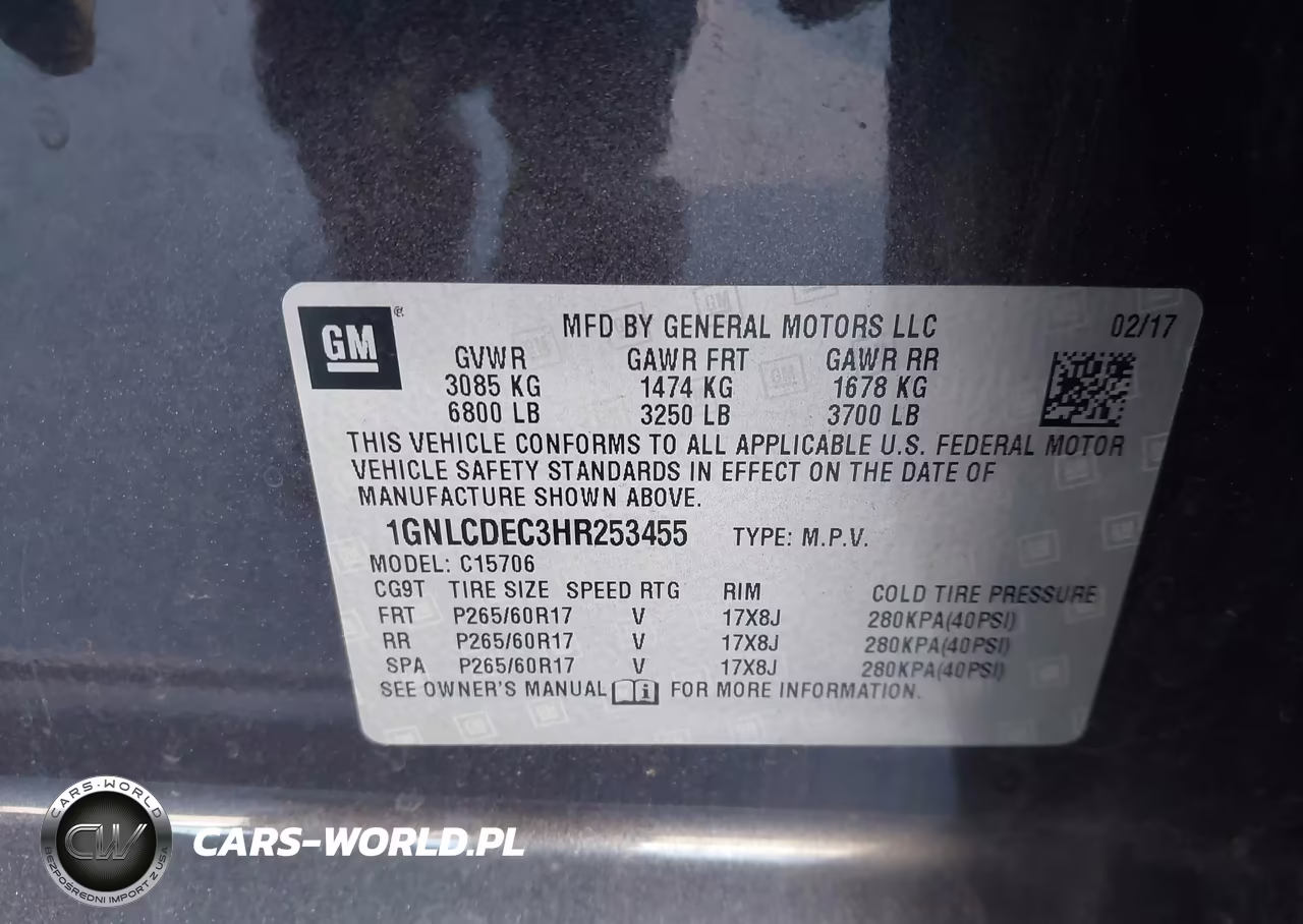 2017 Chevrolet Tahoe Commercial Fleet VIN:1GNLCDEC3HR253455 - 9