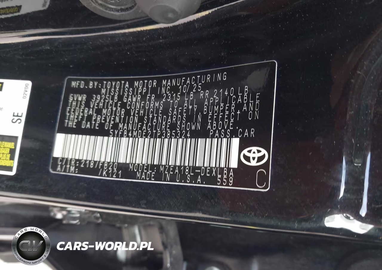 2026 Toyota Corolla Le VIN:5YFB4MDE2TP385324 - 9