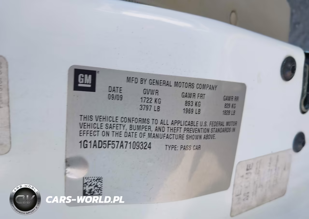 2010 Chevrolet Cobalt Lt VIN:1G1AD5F57A7109324 - 9