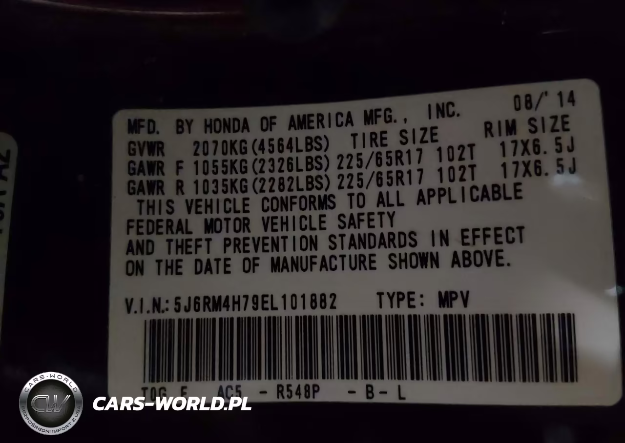 2014 Honda Cr-V Ex-L VIN:5J6RM4H79EL101882 - 9