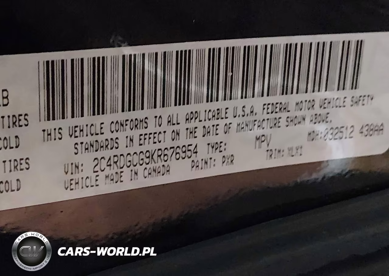 2019 Dodge Grand Caravan Sxt VIN:2C4RDGCG9KR676954 - 9