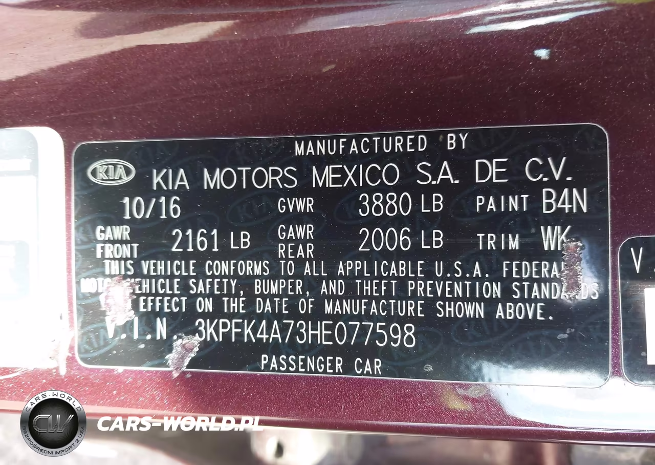 2017 Kia Forte Lx VIN:3KPFK4A73HE077598 - 9