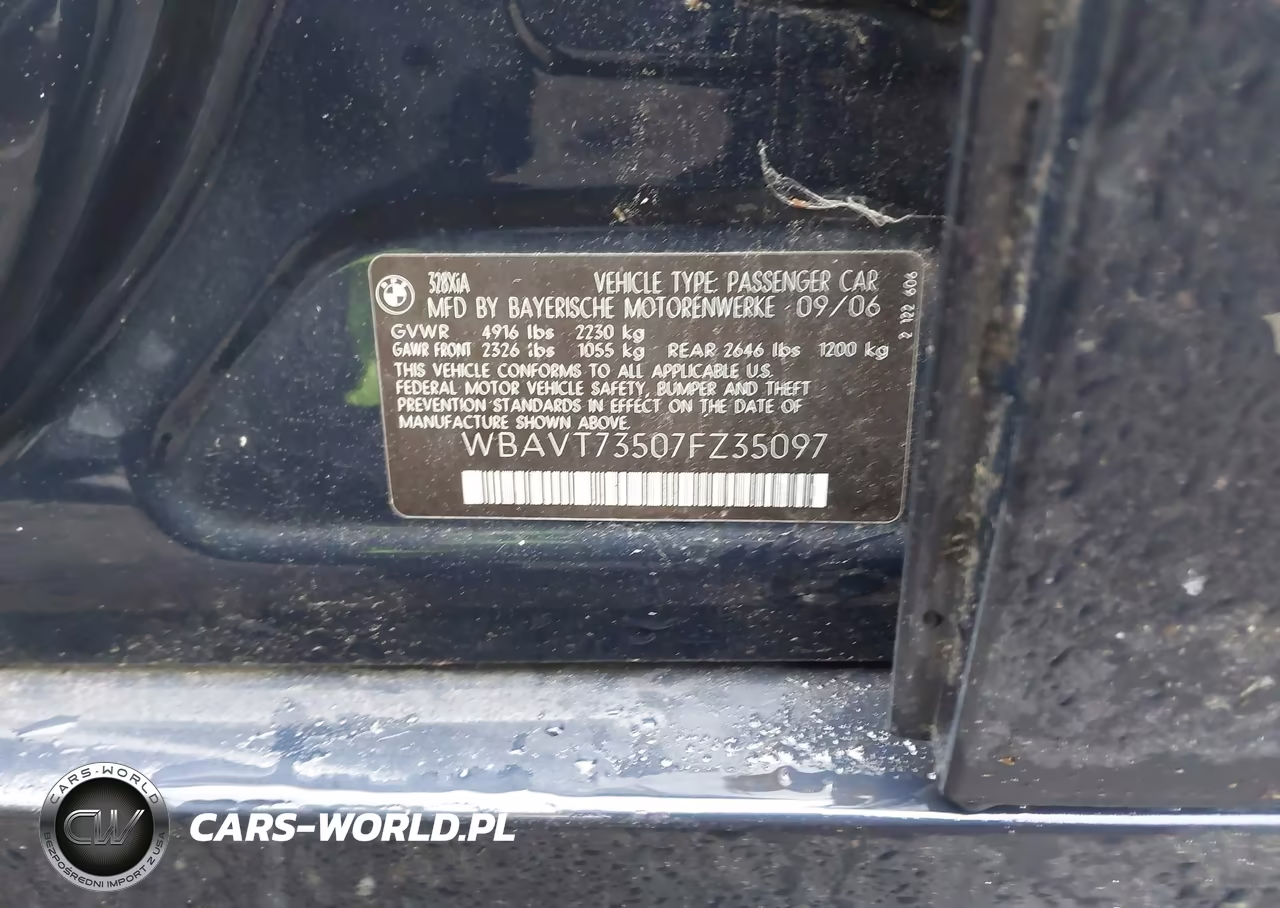 2007 BMW 328Xi VIN:WBAVT73507FZ35097 - 9
